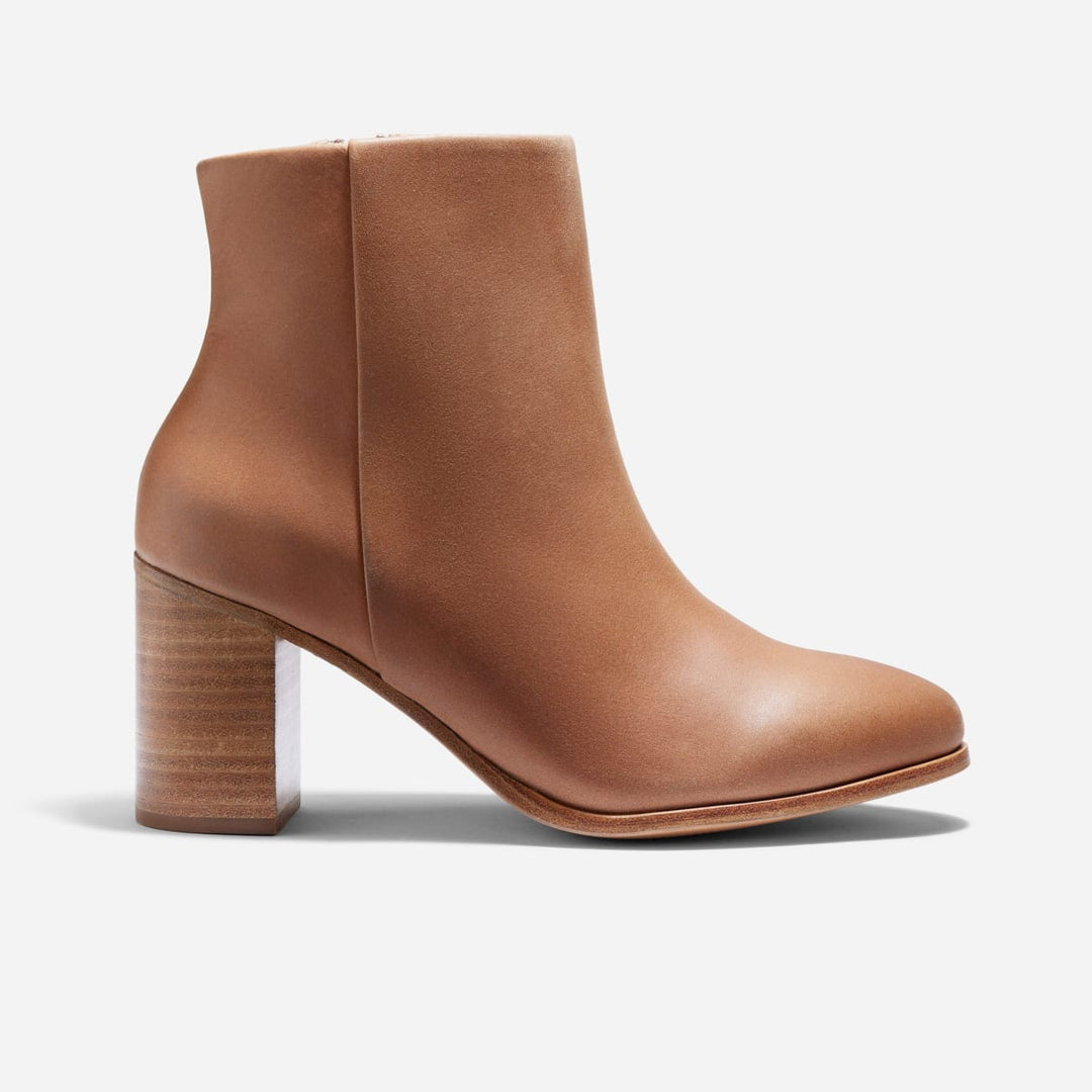 Lia Heeled Bootie - Almond - FINAL SALE