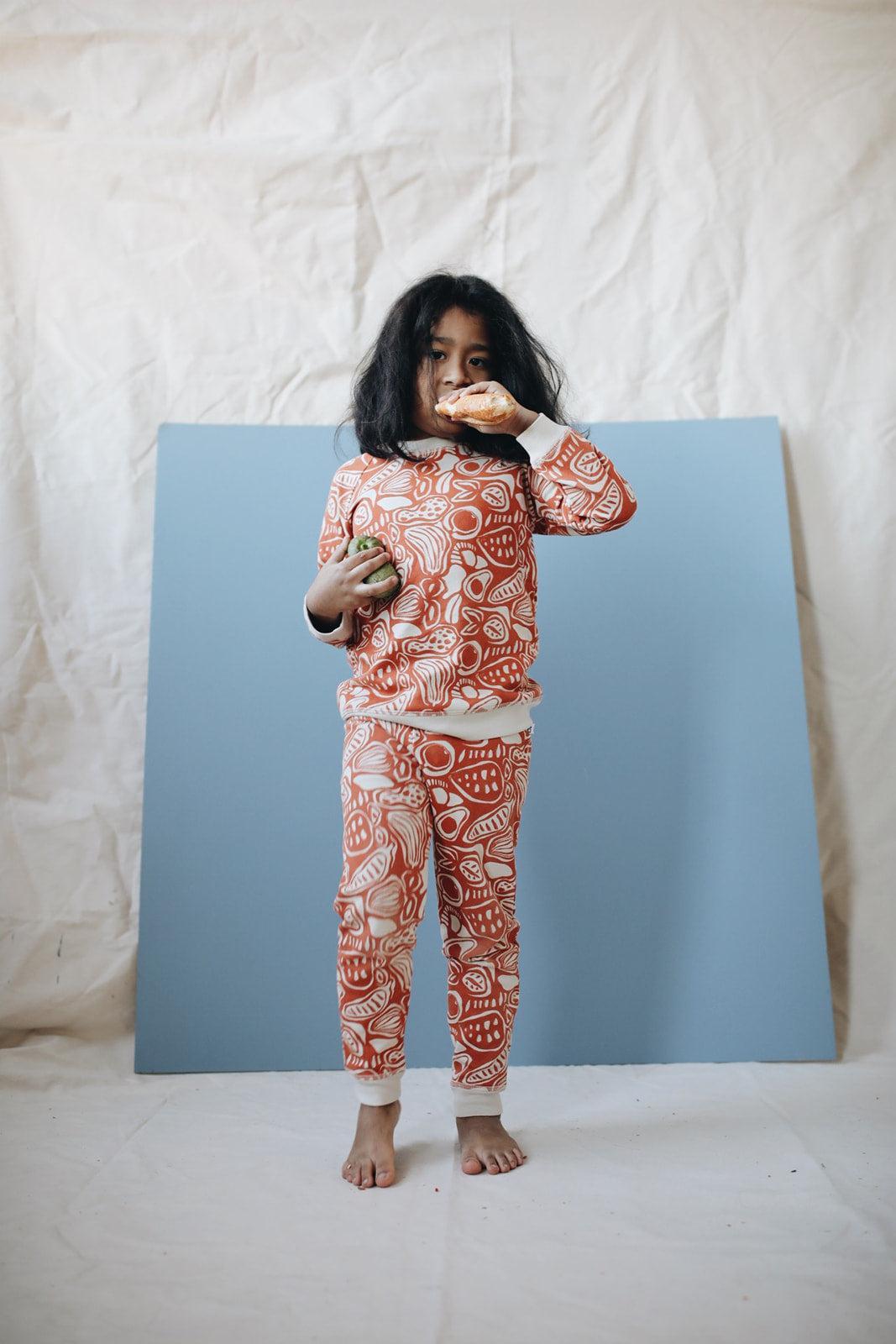 Organic Pima Cotton Kids Sweatpants - Harvest