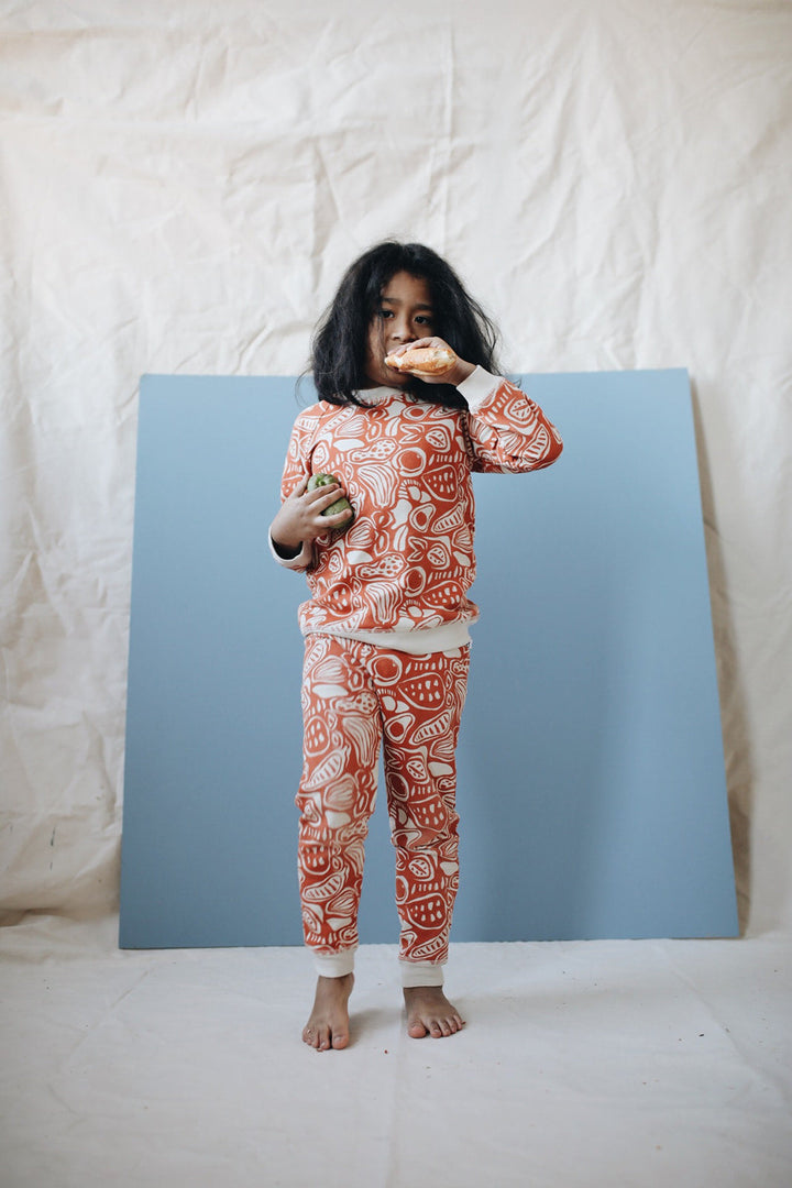 Organic Pima Cotton Kids Sweatpants - Harvest