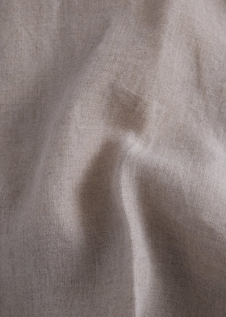 Linen Solid Dress Trouser - Natural
