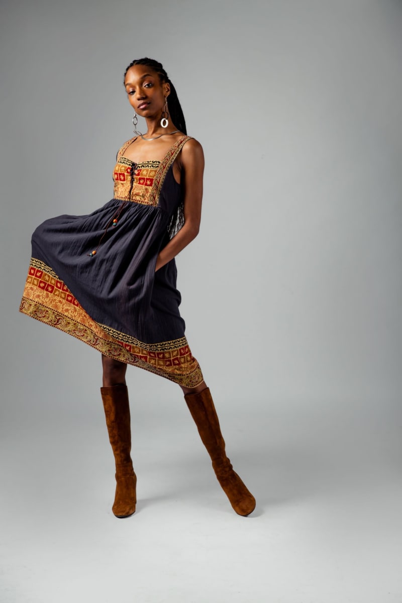 Jacinta Sundress - Black Multi