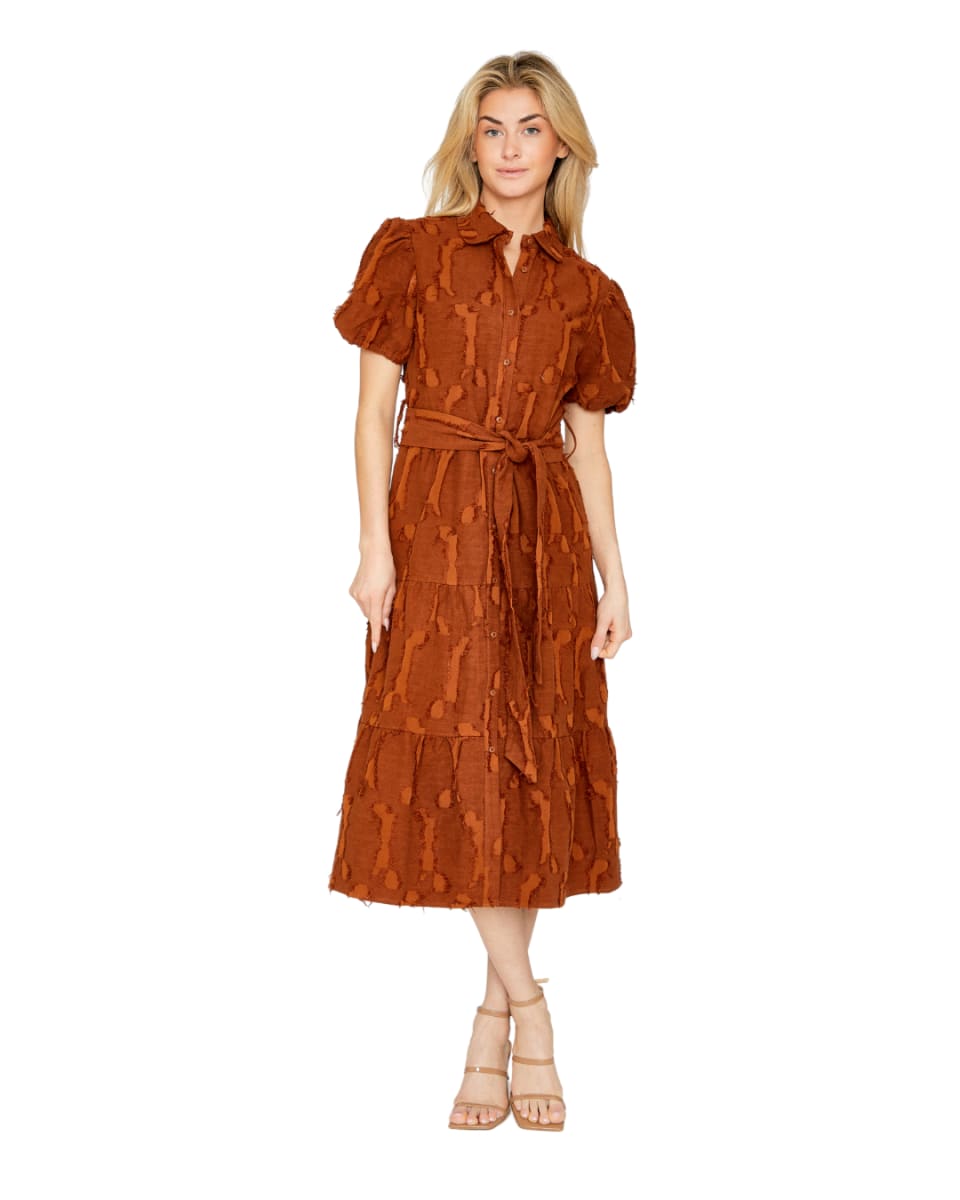 Chloe Dress - Auburn Brown