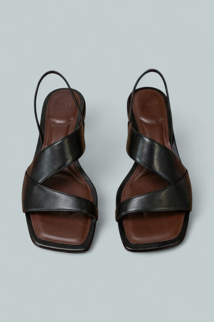Women's Parker Leather Slingback Sandal - Black