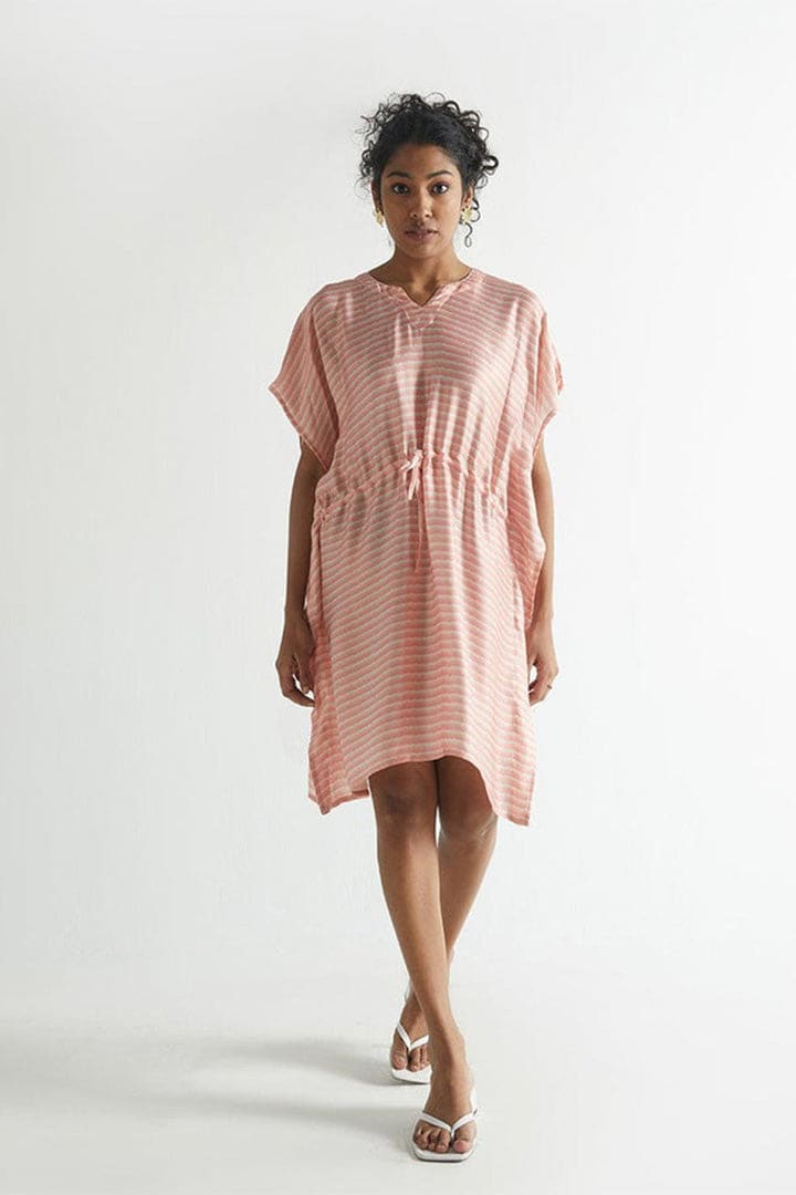 August Breeze Kaftan Dress - Sunrise Stripes