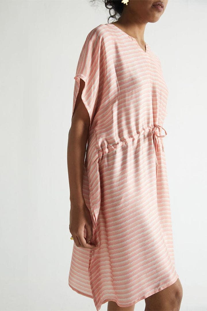 August Breeze Kaftan Dress - Sunrise Stripes