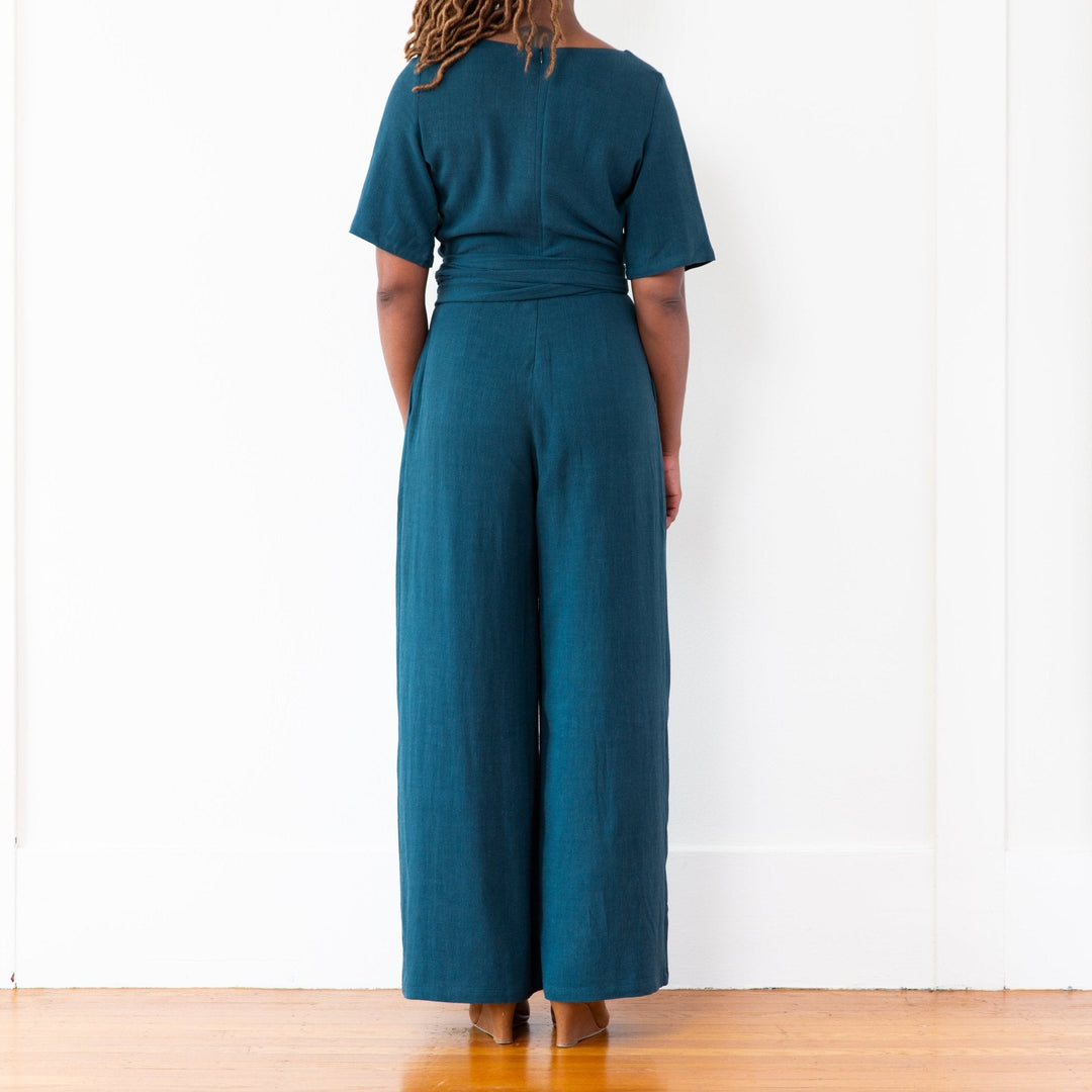 The Isabel Jumpsuit (Long) - Pine