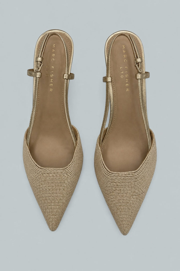 Flory Slingback Pump - Light Natural