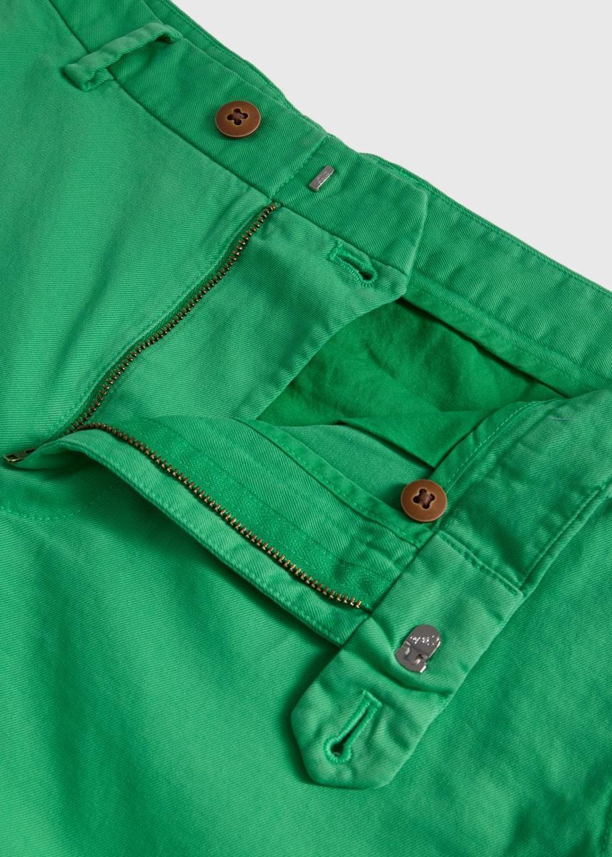Cotton Twill Logo Shirt - Green