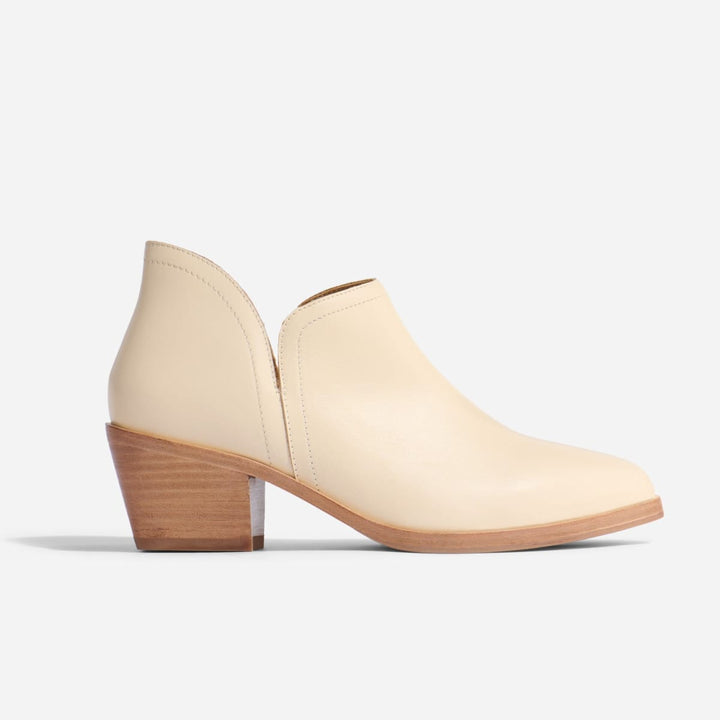 Mia Everyday Ankle Bootie - Bone - FINAL SALE