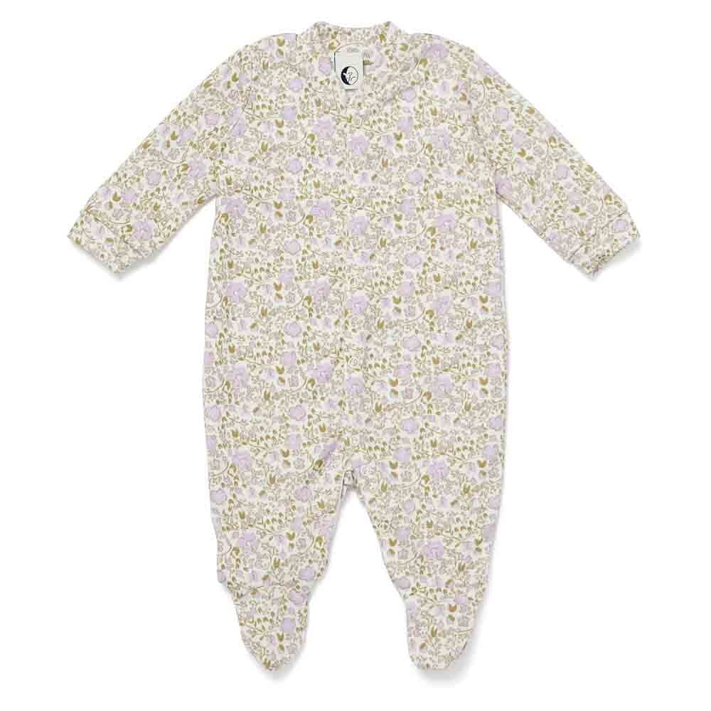 Baby Sleepsuit - Dancing Floral Sleep + Lounge SLEEPY DOE 