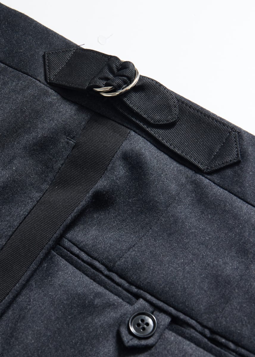 Flannel Formal Trouser - Charcoal