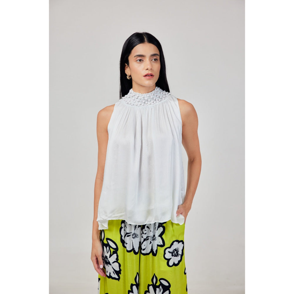 Hailey Blouse - white - Blouse