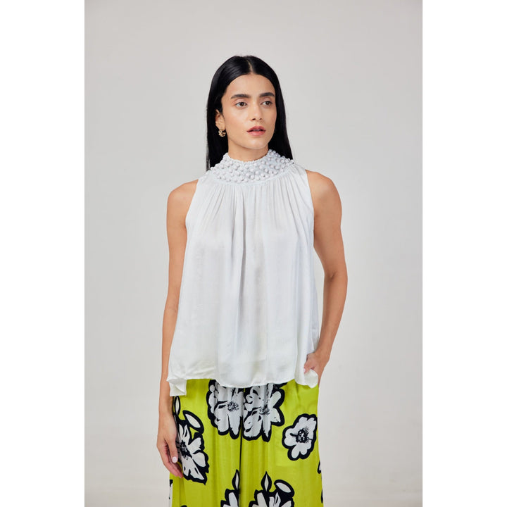 Hailey Blouse - white - Blouse