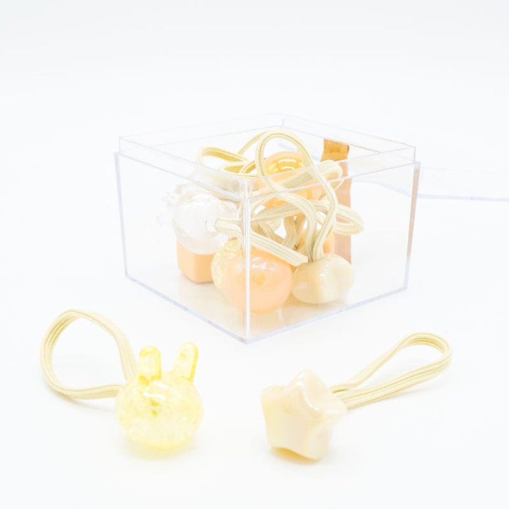Hair Elastic 10Pc Box Set - Yellow - OS - Hair Accessories