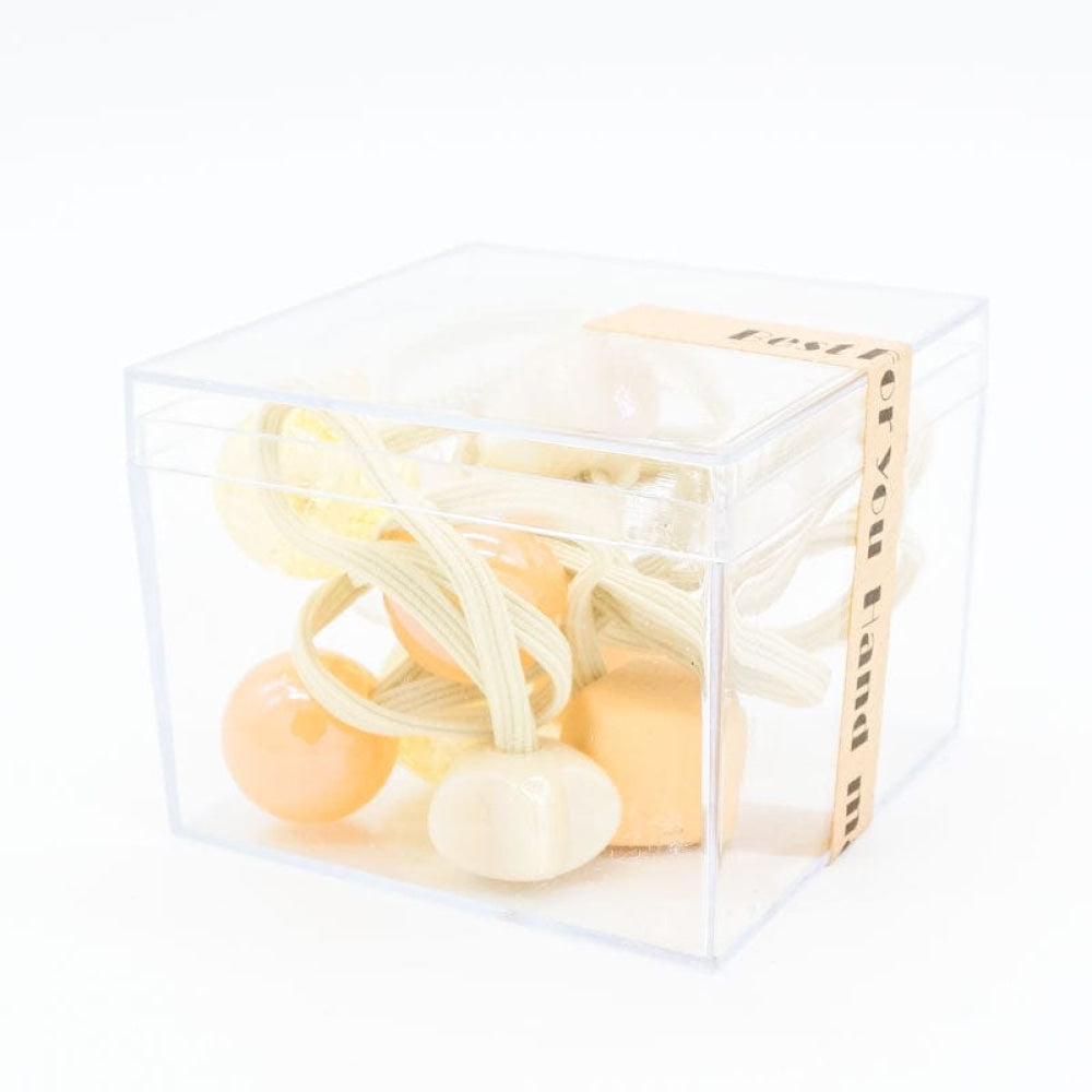 Hair Elastic 10Pc Box Set - Yellow - OS - Hair Accessories