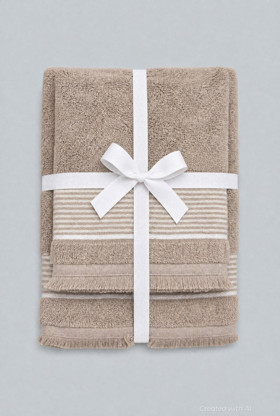 Hand And Bath Towel Set - Brown - OS - Bath Towel