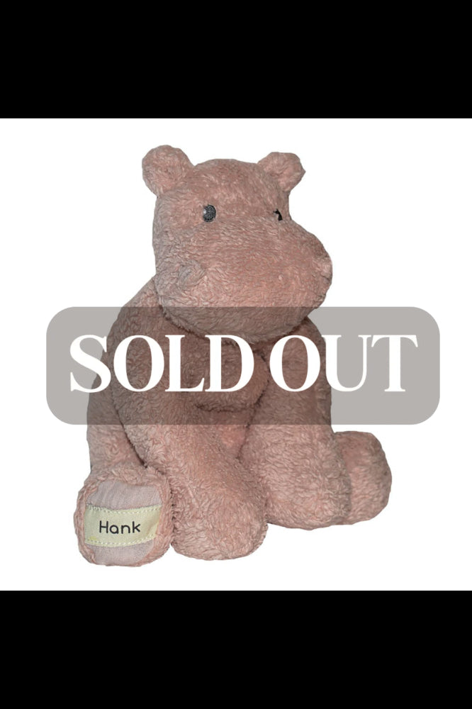 Hank the Hippo - Organic Plush - Multicolor / Unisex / OS - ’Stuffed Animal - Baby Kids Adult’