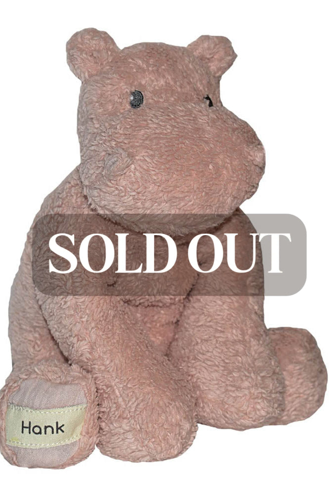 Hank the Hippo - Organic Plush - Multicolor / Unisex / OS - ’Stuffed Animal - Baby Kids Adult’