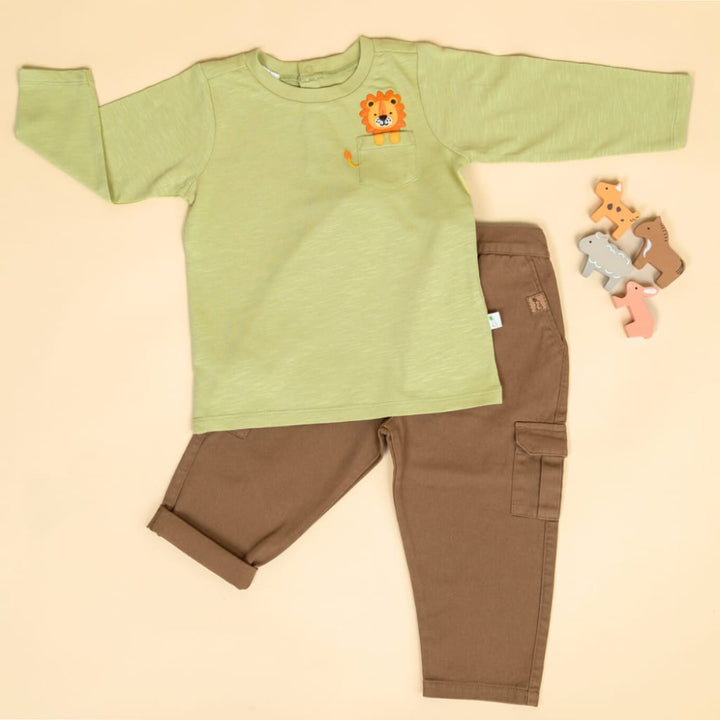 Happy Hunter T Shirt - Bamboo Green - Shirt