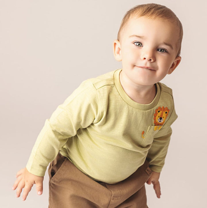 Happy Hunter T Shirt Bodysuit - Bamboo Green - 12-18 M - Bodysuit