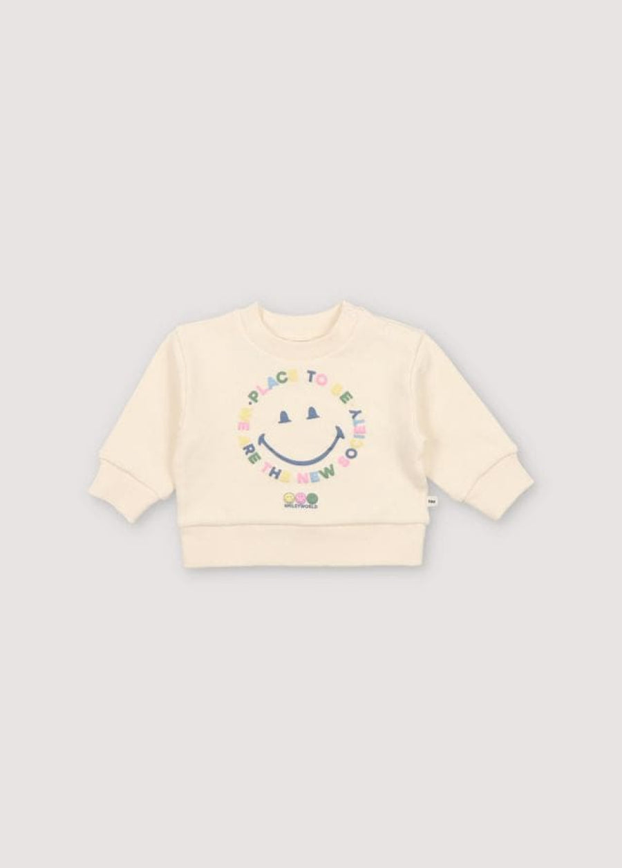 Happy Place Baby Sweater - 6m - Crewneck Sweatshirt