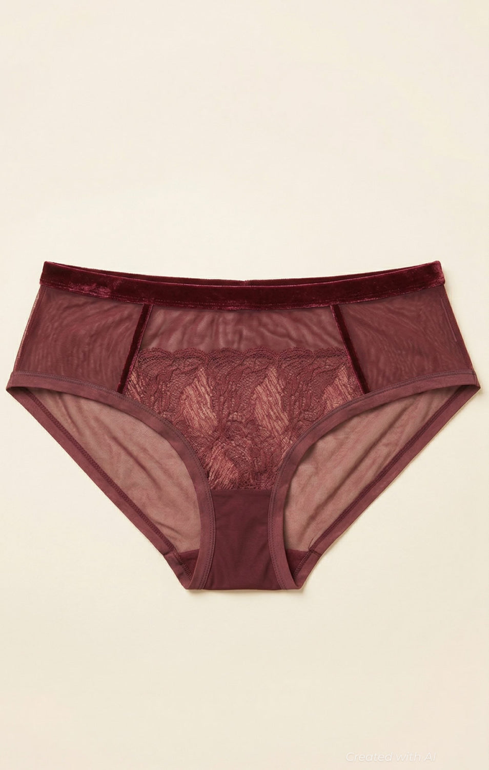 Happy Within Highwaist Briefs - Burgundy - FINAL SALE - Underwear