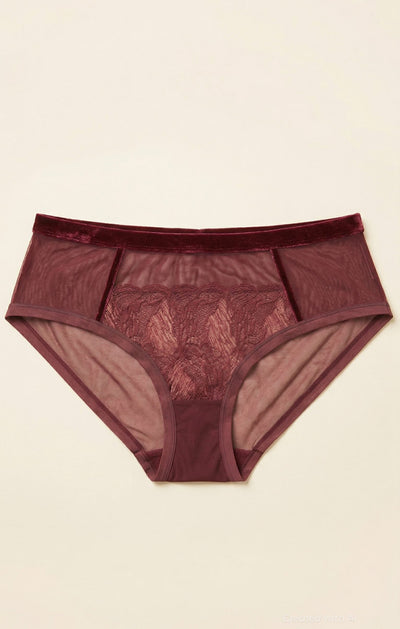 Happy Within Highwaist Briefs - Burgundy - FINAL SALE - Underwear