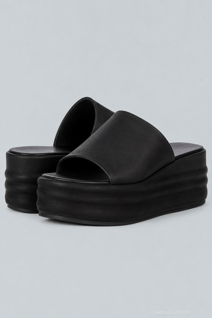 Harbor Platform Sandal - Black - EU 39 - Sandal