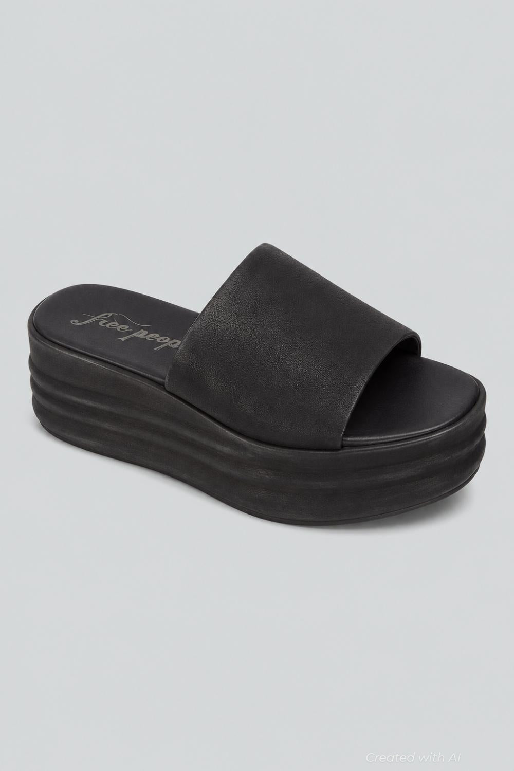 Harbor Platform Sandal - Black - EU 39 - Sandal