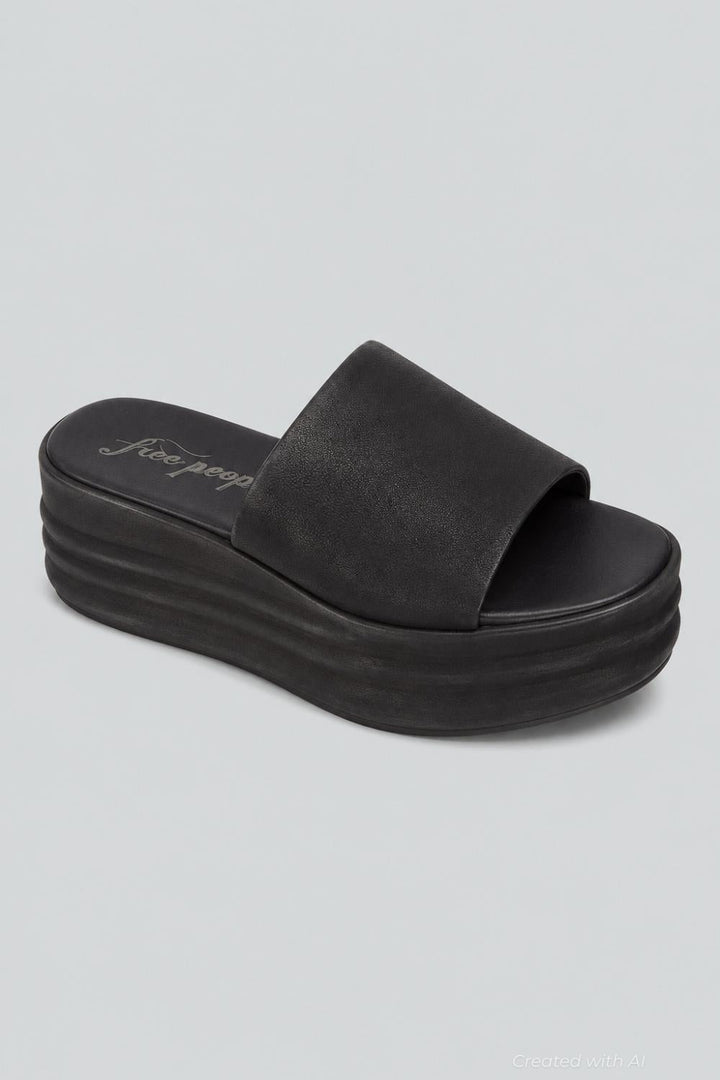 Harbor Platform Sandal - Black - EU 39 - Sandal