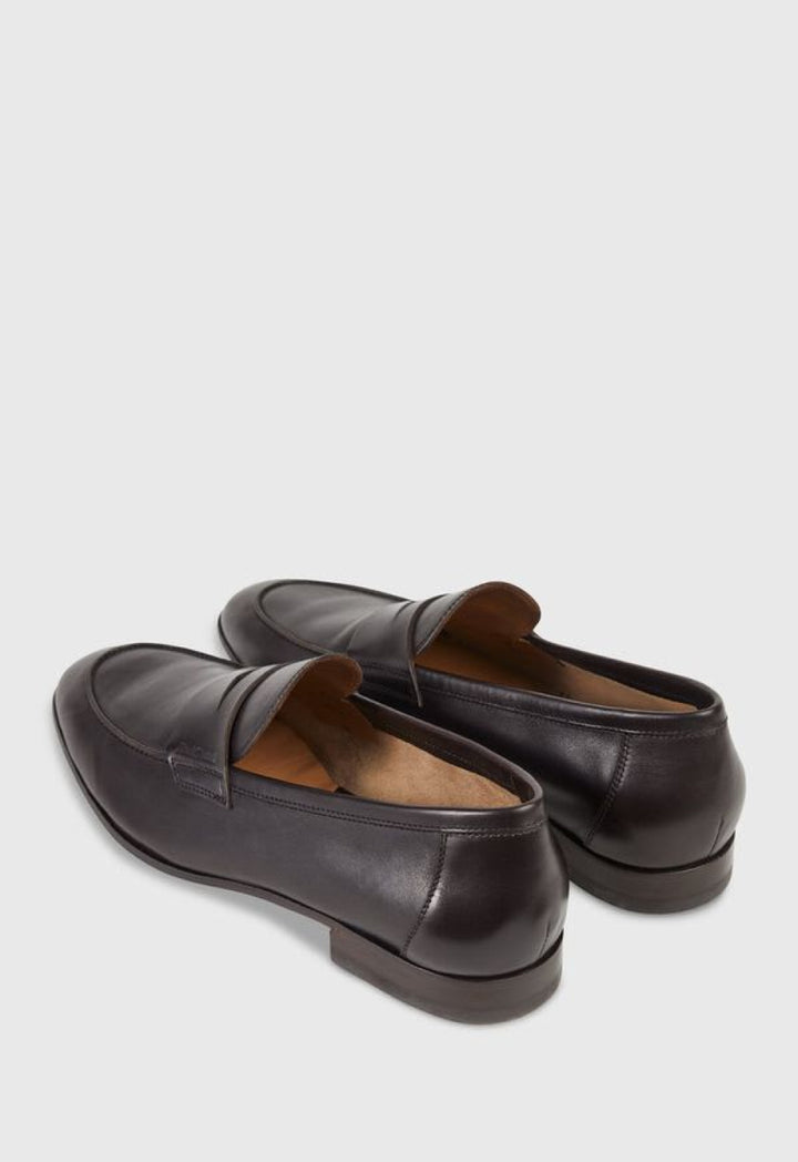 Harlan Leather Penny Loafer - Dark Brown - 9 - Loafers