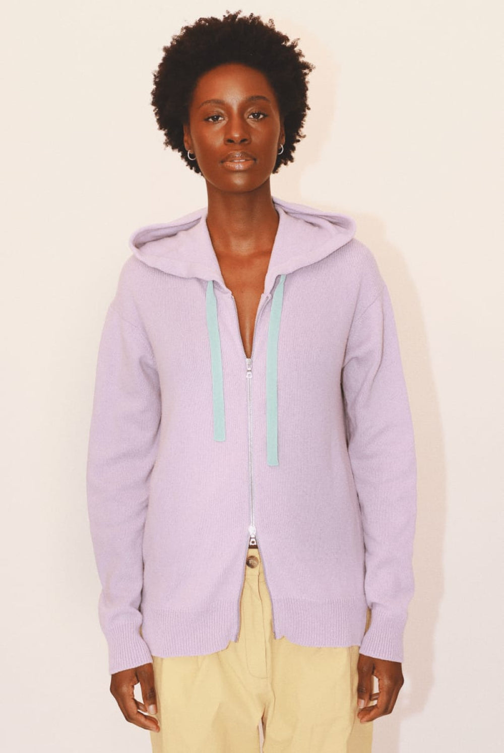 Harry Zip Hoodie - Lilac - Hoodie