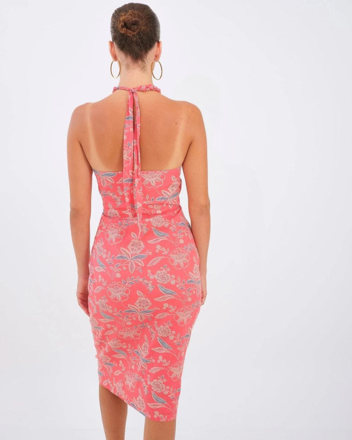 Haya Dress - Red Floral - Dresses