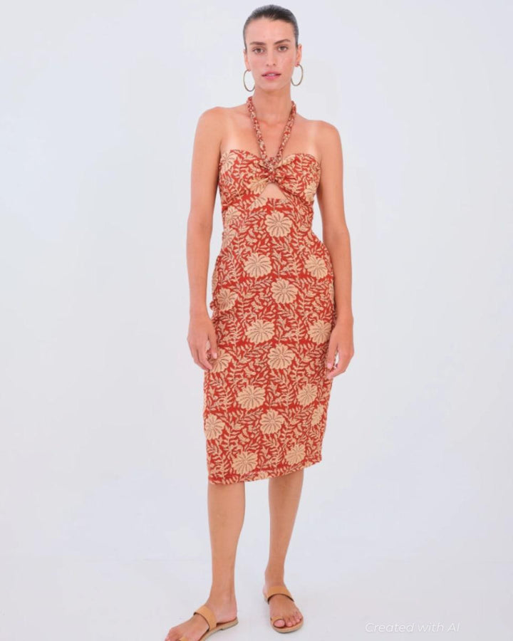 Haya Dress - Sienna Flower - Dresses