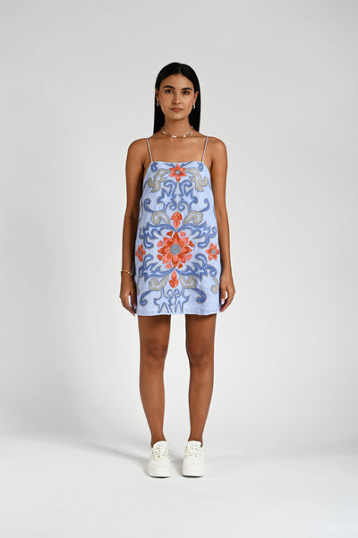 Hazel Dress - Vista Blue - Dresses