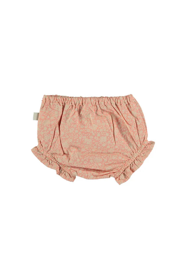 Organic Floral Baby Bloomers - Peach