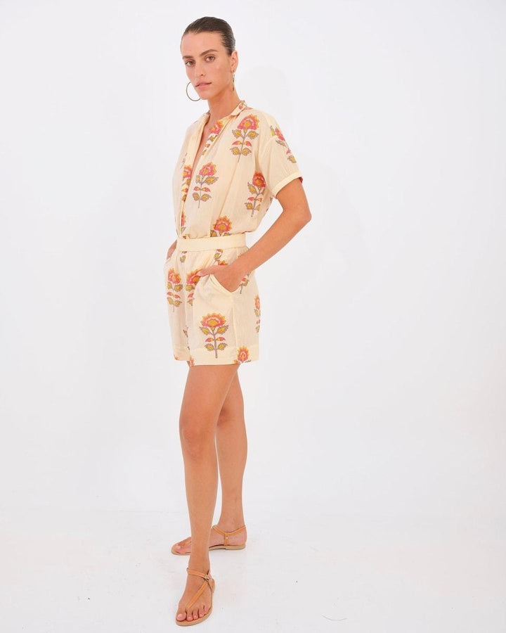 Belle Shorts - Peach Floral