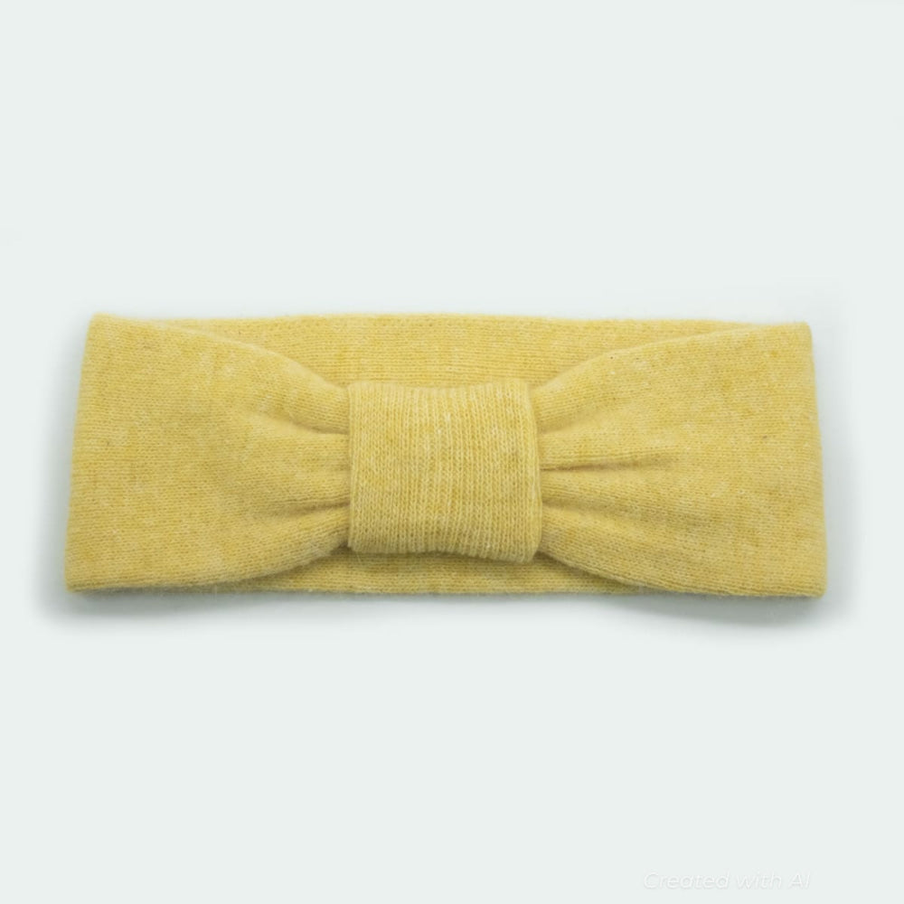 Headband With Knot - Yellow - 3 3/4’’ X 9 3/4’’ - Headband