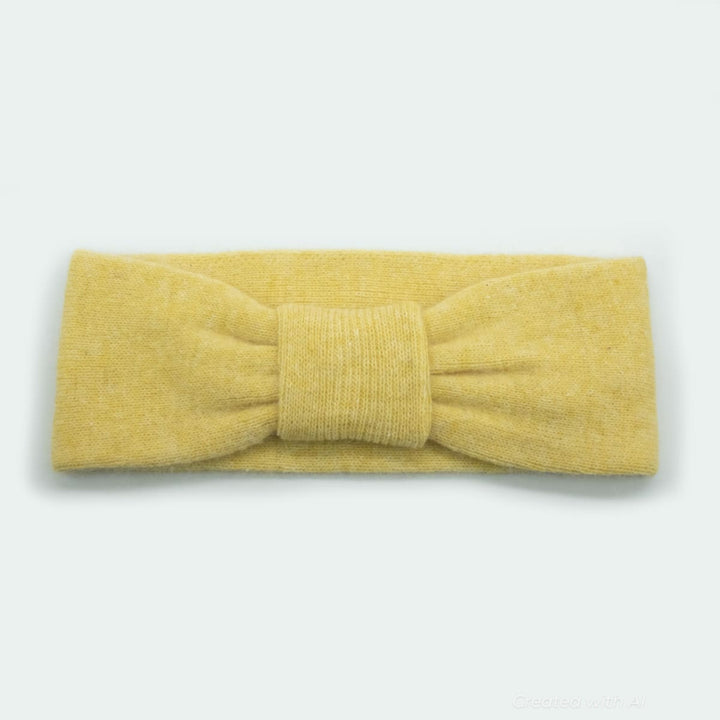 Headband With Knot - Yellow - 3 3/4’’ X 9 3/4’’ - Headband