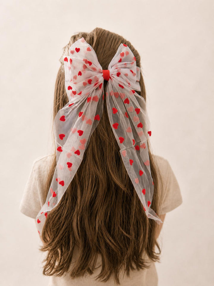 Heart Flutter Bow Clip