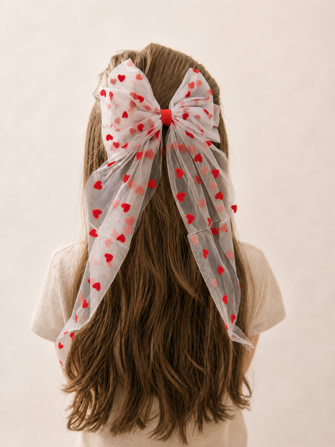 Heart Flutter Bow Clip