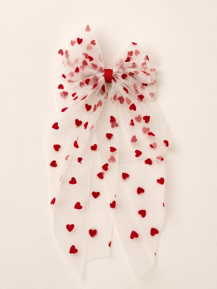 Heart Flutter Bow Clip