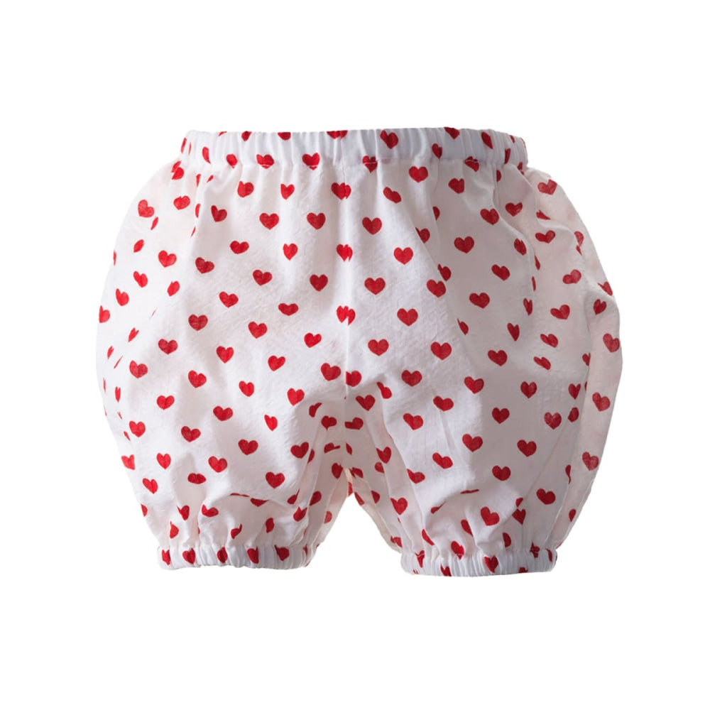 Heart Scalloped Frill Dress & Bloomers - 3m - Dresses