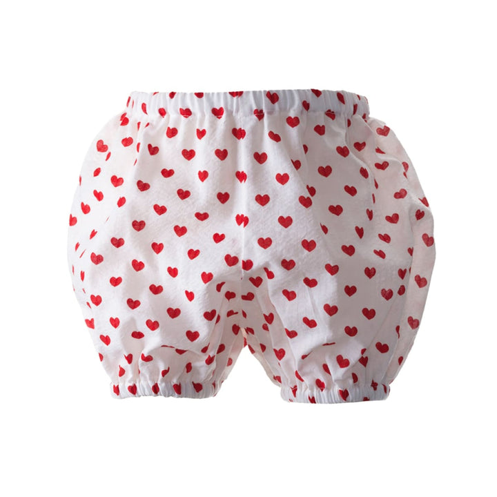 Heart Scalloped Frill Dress & Bloomers - 3m - Dresses