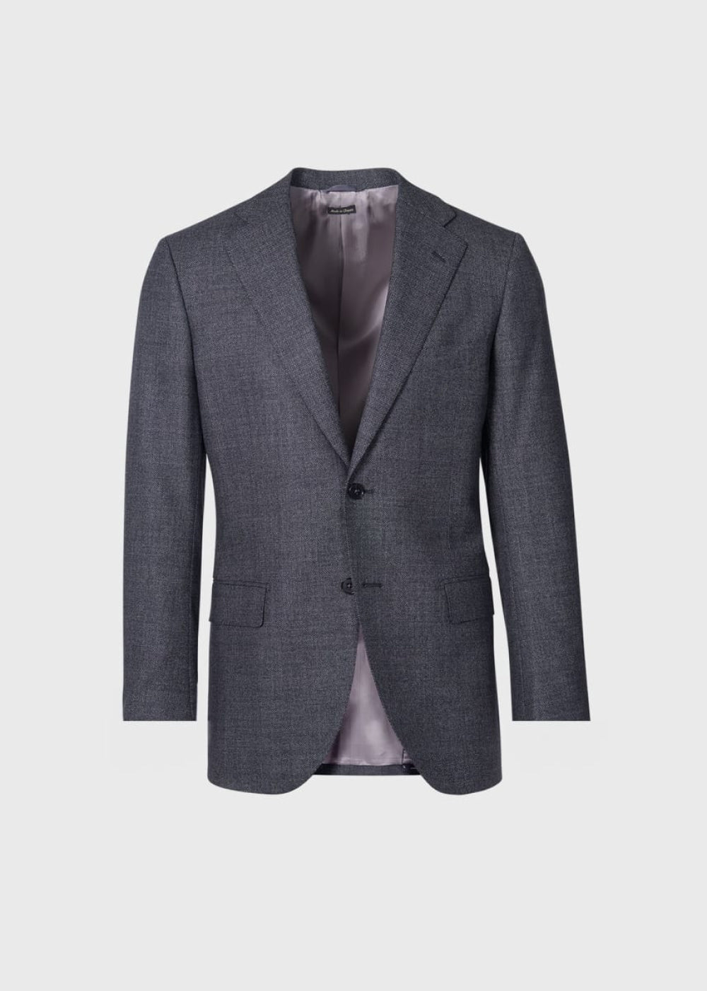 Heather Nailhead Wool Andrew Suit - Charcoal - 48 - Suit
