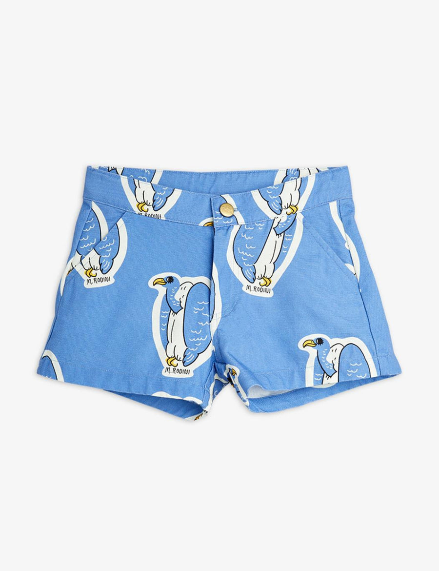 Heavy Cotton Woven Shorts - Blue - Shorts