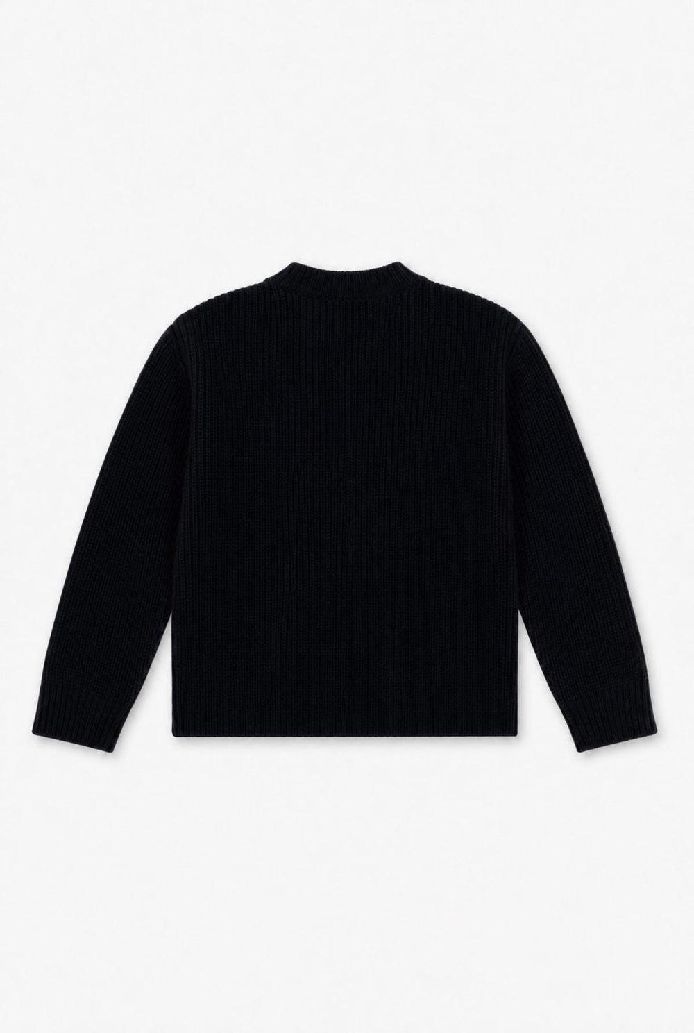 Henley Sweater - Black - Henley