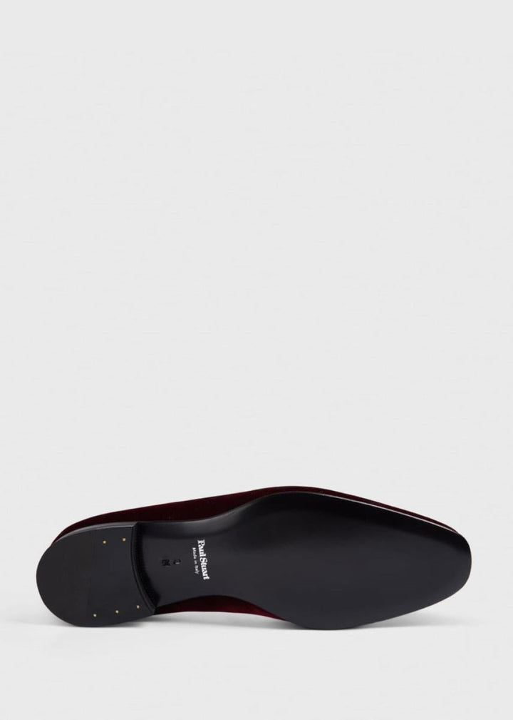 Heron Formal Slip-On - Wine Velvet - 8.5 - Loafers