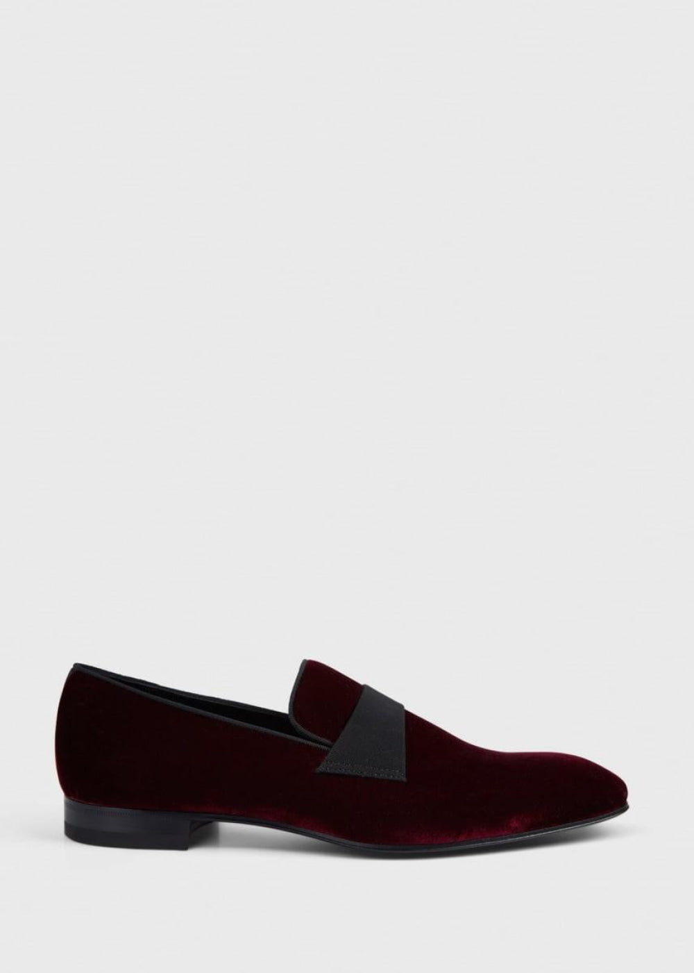 Heron Formal Slip-On - Wine Velvet - 8.5 - Loafers