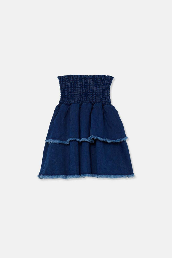 Herringbone denim skirt - Denim - Denim Skirt